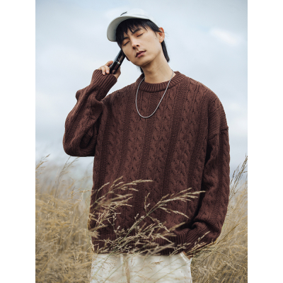 Áo len nam Sợi to chất dày Fom dáng rộng Hàn Quốc hàng đẹp - LEG
