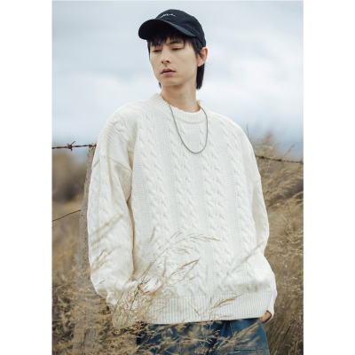 Áo len nam Sợi to chất dày Fom dáng rộng Hàn Quốc hàng đẹp - LEG
