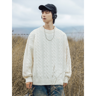 Áo len nam Sợi to chất dày Fom dáng rộng Hàn Quốc hàng đẹp - LEG