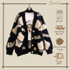 ÁO KHOÁC LEN CARDIGAN HỌA TIẾT GẤU
