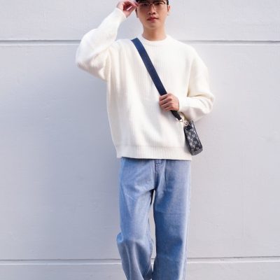 Áo Len Đan FORM SIÊU TO Oversize nam cổ tròn, chất len cực dày dặn