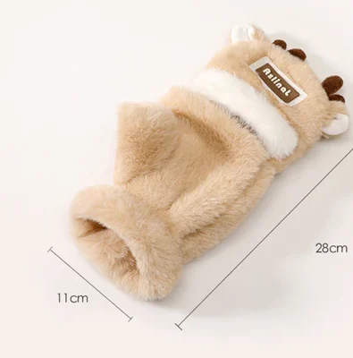 Bao tay - găng tay hở ngón dệt kim mềm mịn sừng hươu đáng yêu